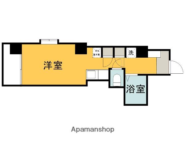 アクアコート廿日市(ワンルーム/6階)の間取り写真
