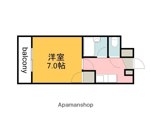 コラールM・S(1K/5階)の間取り写真