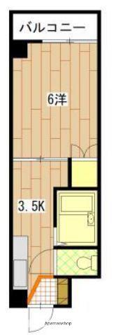 第2田中ビル(1K/3階)の間取り写真