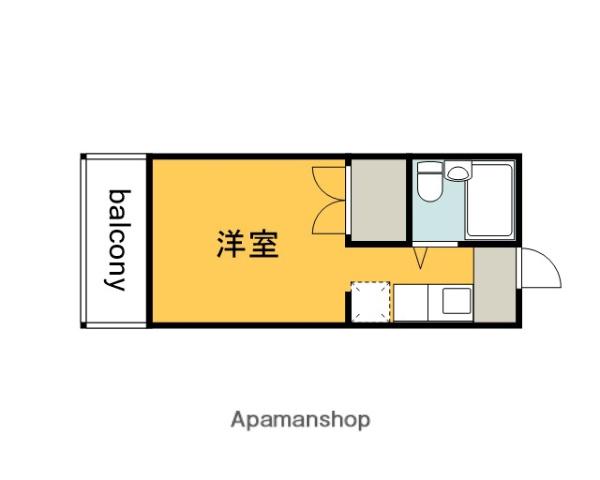 ウイング五日市(ワンルーム/3階)の間取り写真