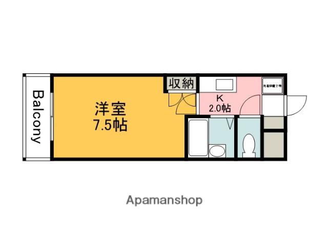 第3コーポ古屋(1K/1階)の間取り写真