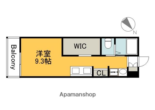 フェリシア梅原(ワンルーム/2階)の間取り写真