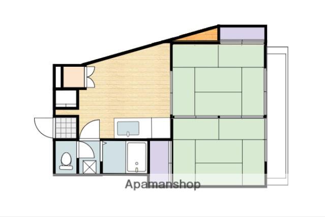 トラストβ(2DK/3階)の間取り写真