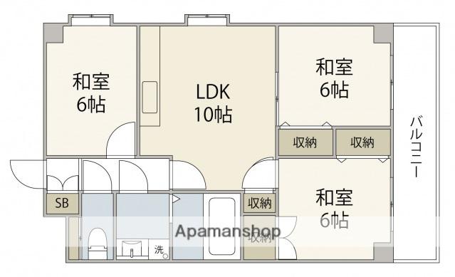 KENSEI6(3LDK/3階)の間取り写真