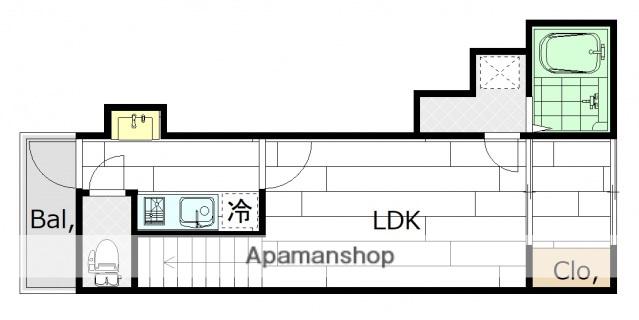 M TERRACE藤垂園 弐番館(1LDK/2階)の間取り写真