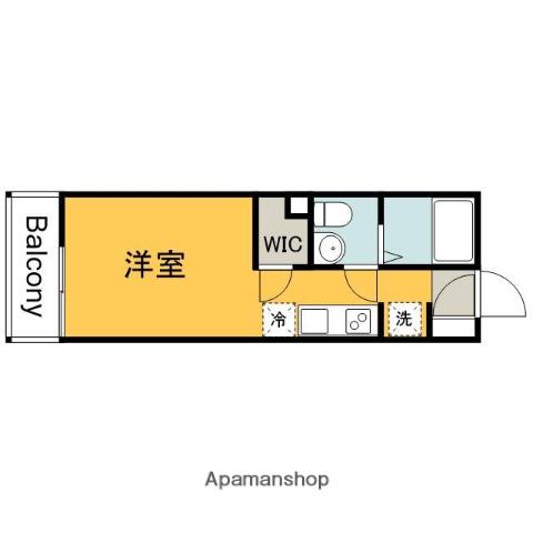 COLLINA五日市中央(ワンルーム/2階)の間取り写真