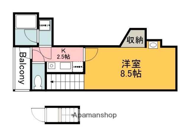 M TERRACE藤垂園 参番館(1K/2階)の間取り写真
