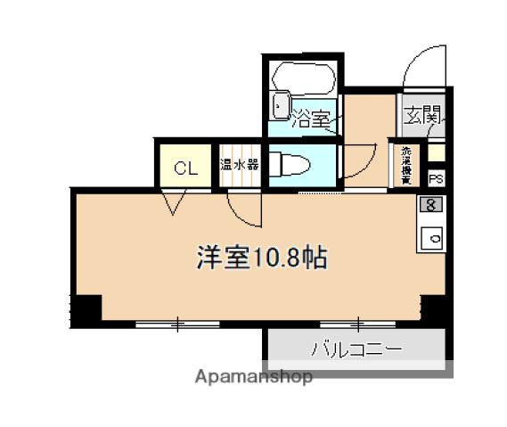 5TH BUILD TANAKA(ワンルーム/3階)の間取り写真