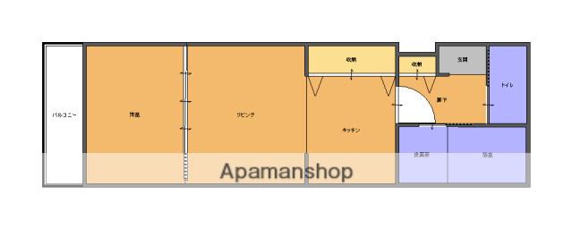 RA ISM GION(1LDK/2階)の間取り写真