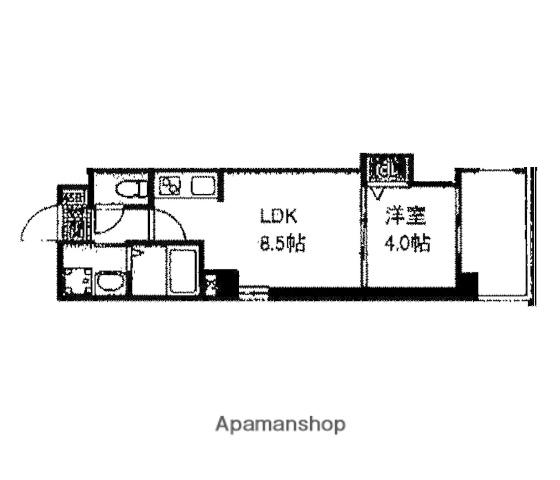 パレグレース己斐本町(1LDK/2階)の間取り写真