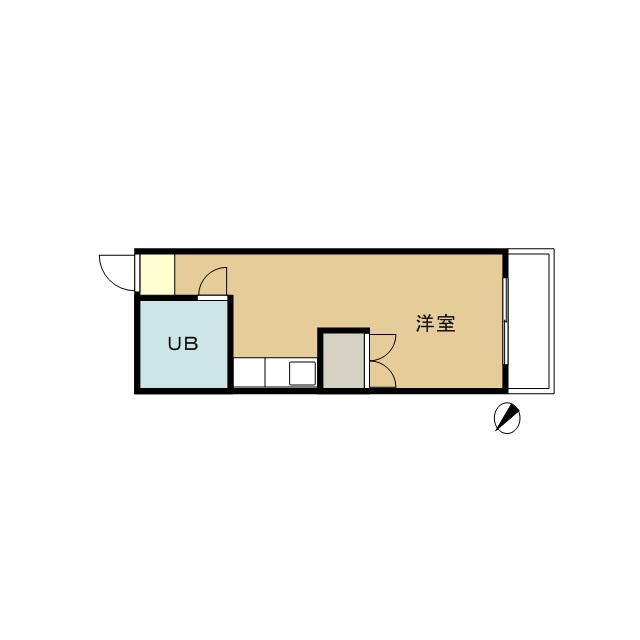 グリーンハイツ草津Ⅱ(ワンルーム/4階)の間取り写真