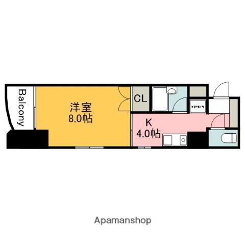 アピアレンス前田(1K/2階)の間取り写真