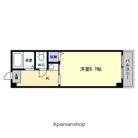 リード大町(1K/1階)の間取り写真