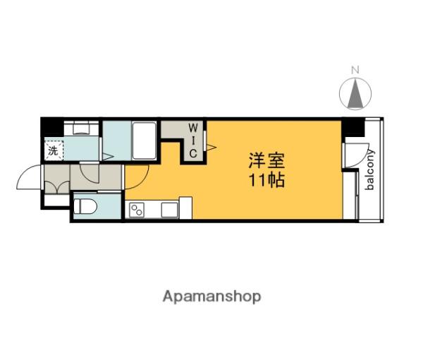KDXレジデンス舟入幸町(ワンルーム/12階)の間取り写真