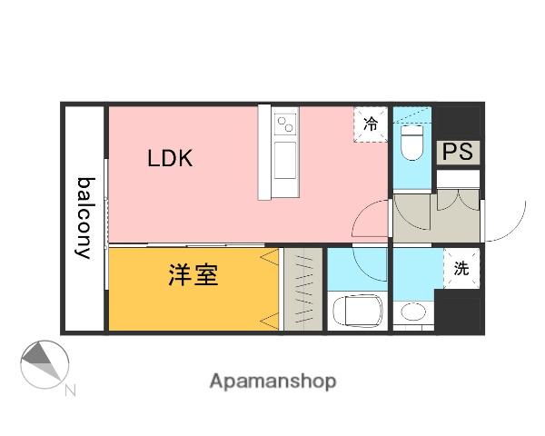 エトゥール古江駅前(1LDK/8階)の間取り写真