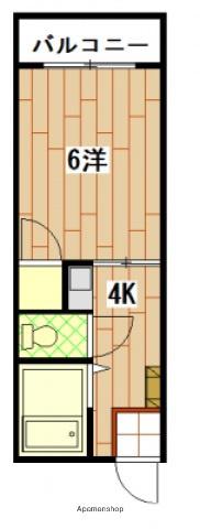 芦屋ビレッジ(1K/3階)の間取り写真