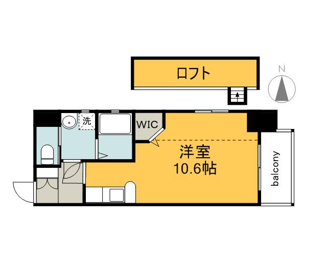 KATAYAMABLDG 20(ワンルーム/8階)の間取り写真