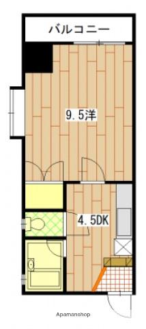 房尾本店1丁目ビル(1DK/5階)の間取り写真