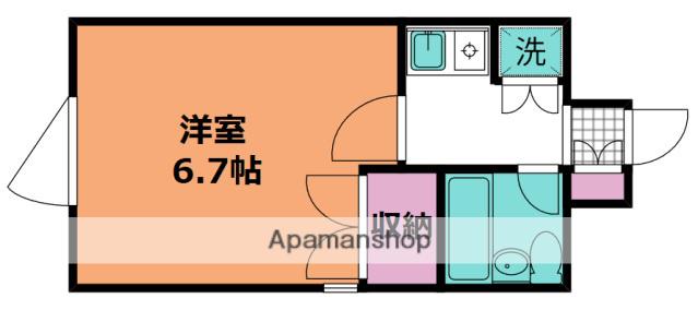 ダイアパレス横川公園(1K/12階)の間取り写真
