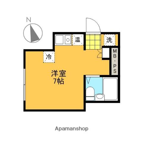 シャルム舟入Ⅰ(ワンルーム/4階)の間取り写真