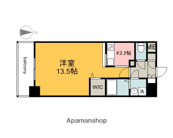 DAIYA KOMACHI-BLD(ワンルーム/8階)の間取り写真