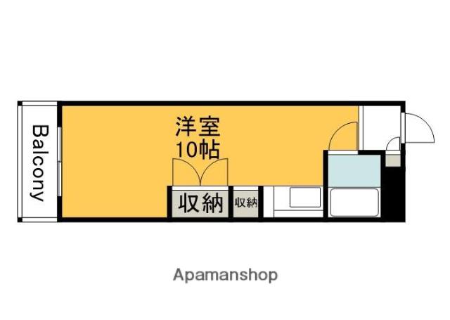 アベニューなかひろ(ワンルーム/2階)の間取り写真