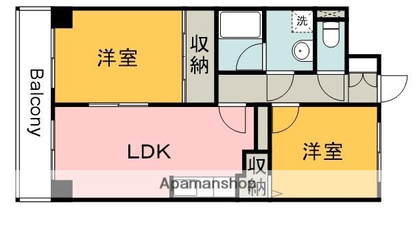 センチュリー世良(2LDK/2階)の間取り写真