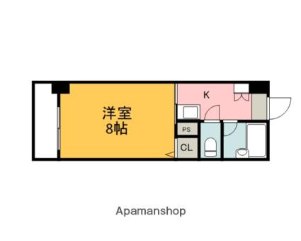 パティオ舟入(1K/5階)の間取り写真