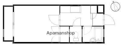 ベルパッソ三篠(1K/5階)の間取り写真