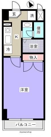 西広島ビレッジ(1K/5階)の間取り写真