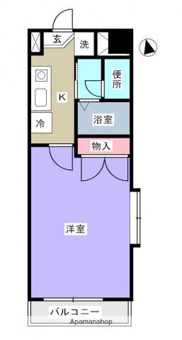 西広島ビレッジ(1K/8階)の間取り写真