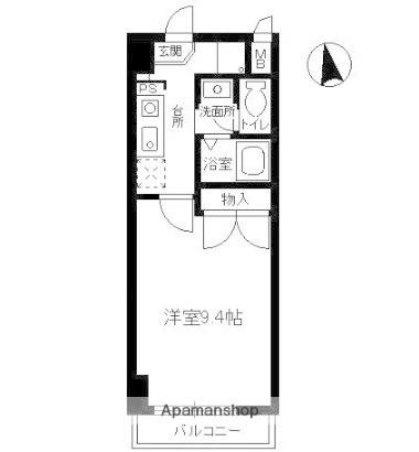 西広島ビレッジ(1K/5階)の間取り写真