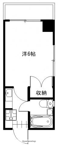 アドバンスビル(1K/3階)の間取り写真