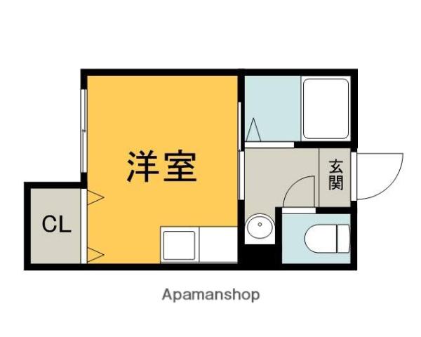 横川章栄ビル(1K/5階)の間取り写真