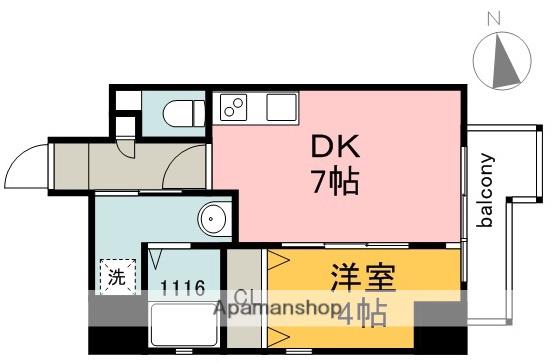 KATAYAMABLDG25(1DK/10階)の間取り写真