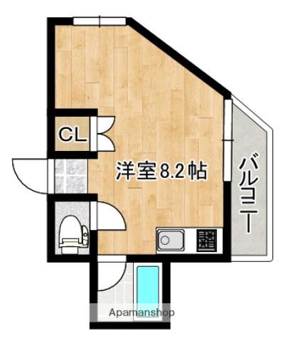 ジョイフル21(ワンルーム/3階)の間取り写真