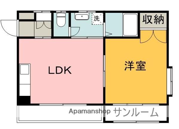 ボストンビル(1LDK/2階)の間取り写真