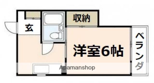 SS栄ビル(ワンルーム/1階)の間取り写真