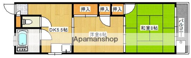 小谷ビル(2K/3階)の間取り写真