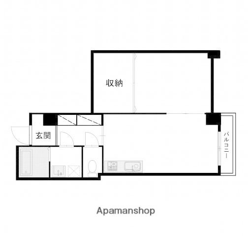 CASA AROW(1LDK/4階)の間取り写真