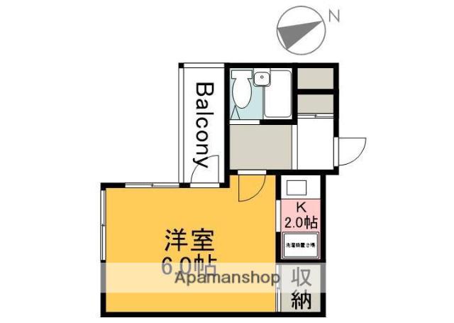 アーバン三篠(ワンルーム/7階)の間取り写真