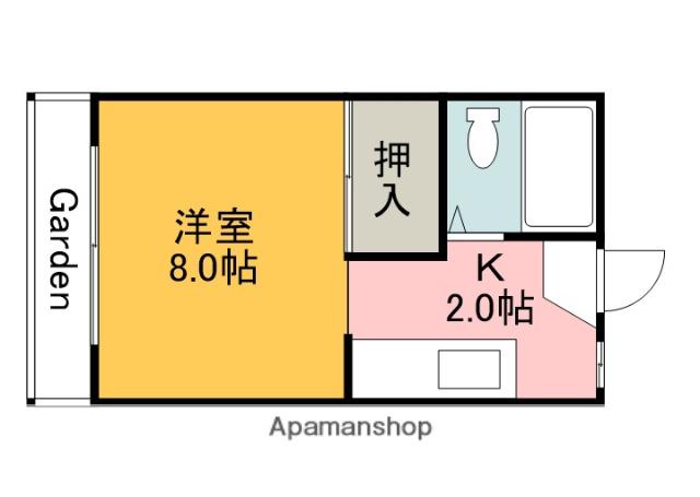 メゾン吉島(ワンルーム/1階)の間取り写真