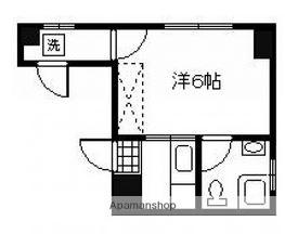 第5家花ビル(1K/2階)の間取り写真