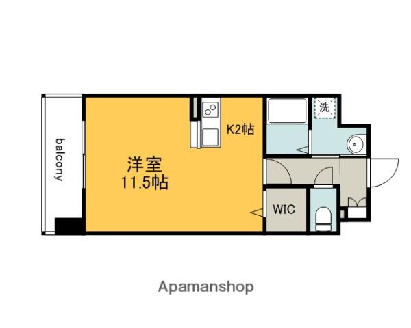 サムティレジデンス平和大通(ワンルーム/5階)の間取り写真