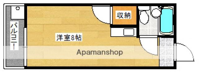 パステルクボ16(ワンルーム/4階)の間取り写真