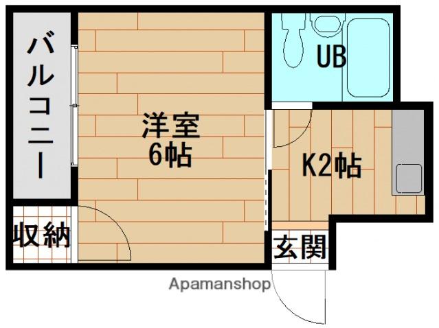 第2タカスギビル(1K/2階)の間取り写真