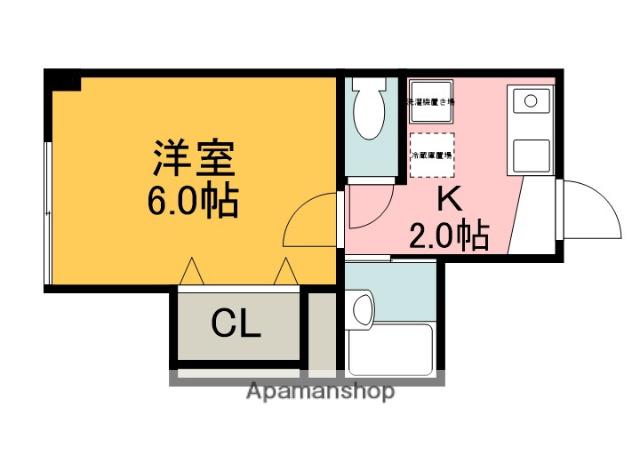 COMFORT AKEBONO(1K/2階)の間取り写真