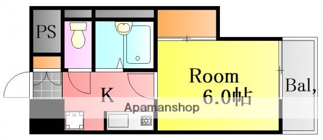 ハイネ光南(1K/3階)の間取り写真