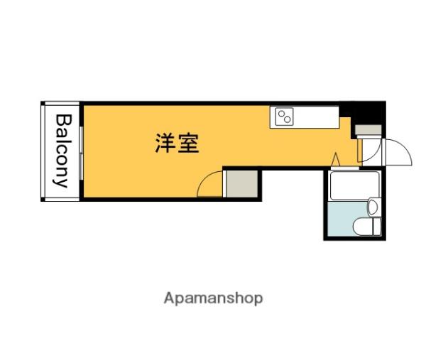 LS舟入本町(1K/4階)の間取り写真