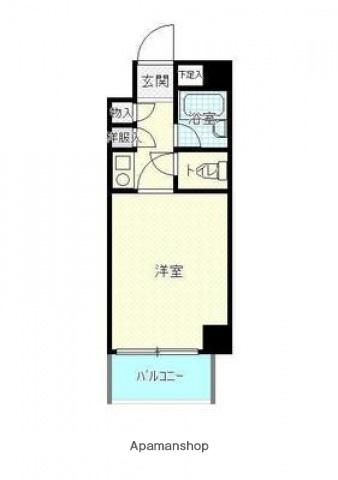 PAST(1K/9階)の間取り写真